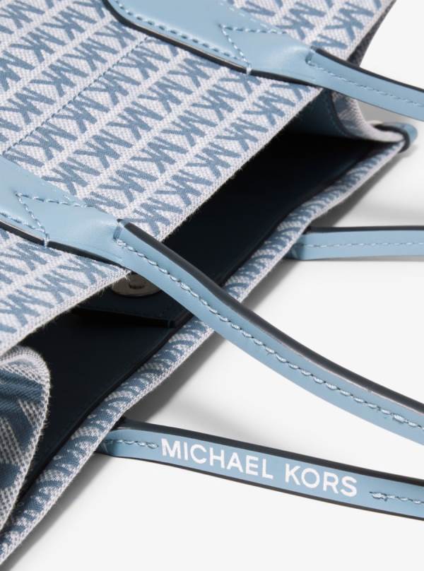 Damske Prenosná Taška Michael Kors Heidi Large Logo Jacquard Námornícka Modrá - Kabelky Michael Kors Akcia | XTLUE-2457